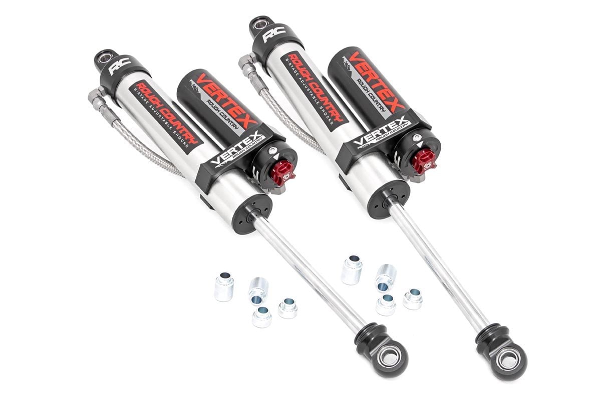 Jeep Wrangler Coilover Suspension Kit - Rear - Rough Country - Vertex 2.5 Adjustable - '21-'24